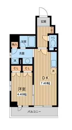 清澄白河駅 徒歩8分 4階の物件間取画像